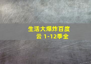 生活大爆炸百度云 1-12季全